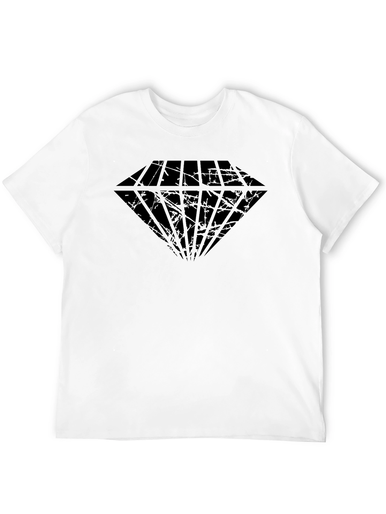 Mens Black Diamond Graphic Tee - Casual Style