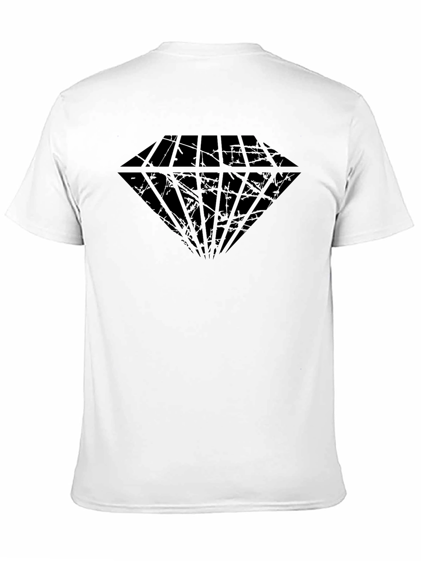 Mens Black Diamond Graphic Tee - Casual Style