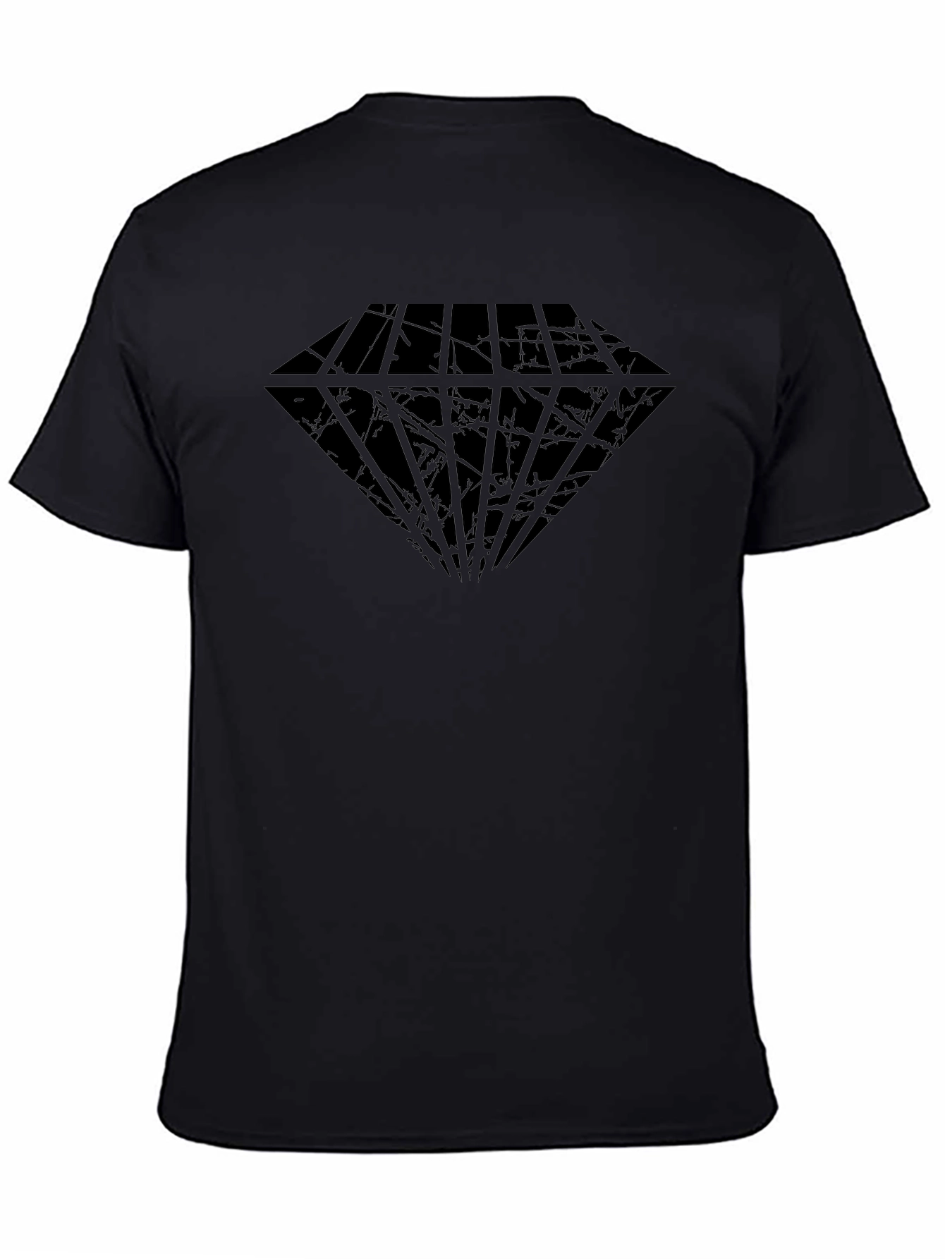 Mens Black Diamond Graphic Tee - Casual Style