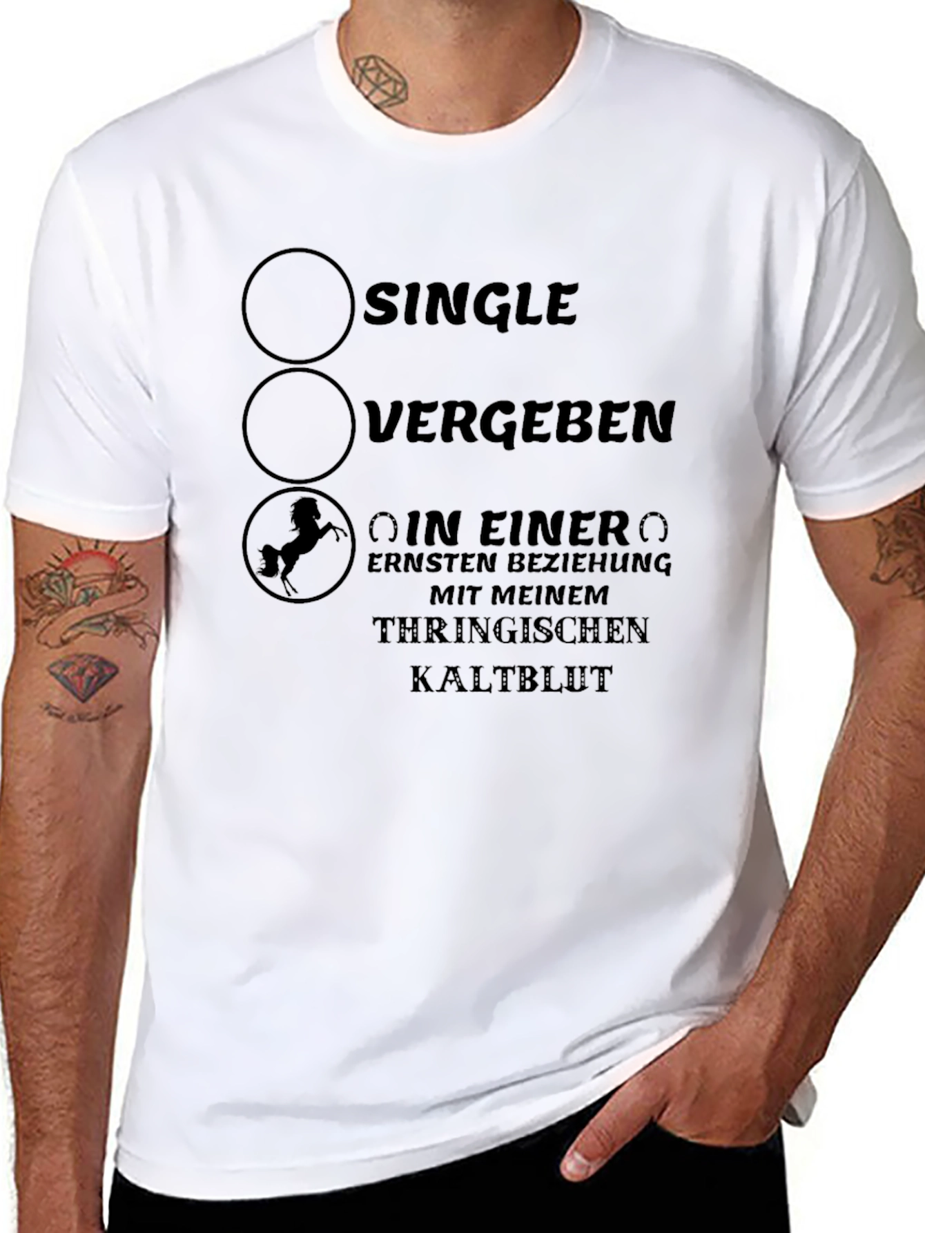 Single Vergeben Horse Lover T-Shirt