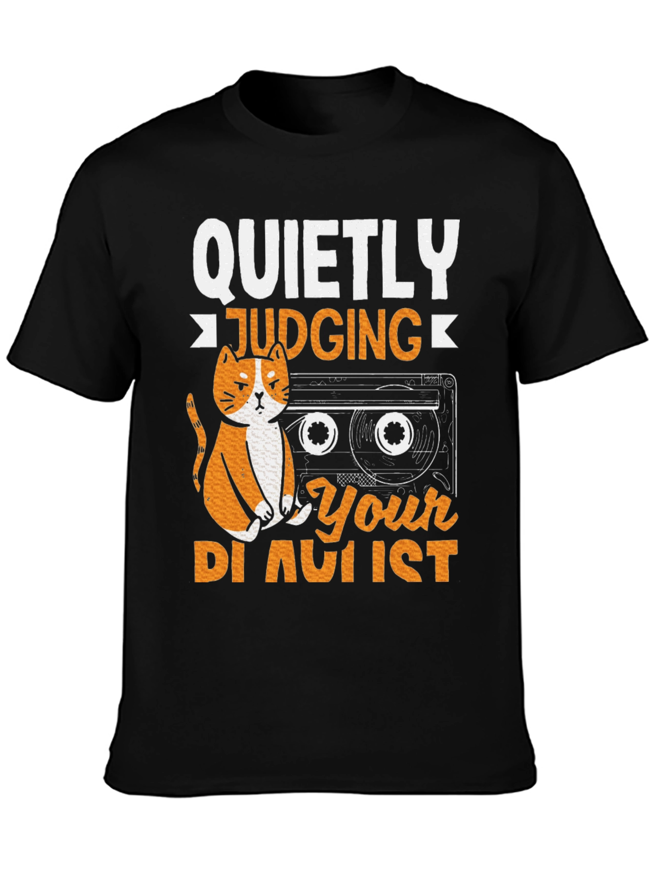 Quietly Judging Your Playlist Graphic T-Shirt