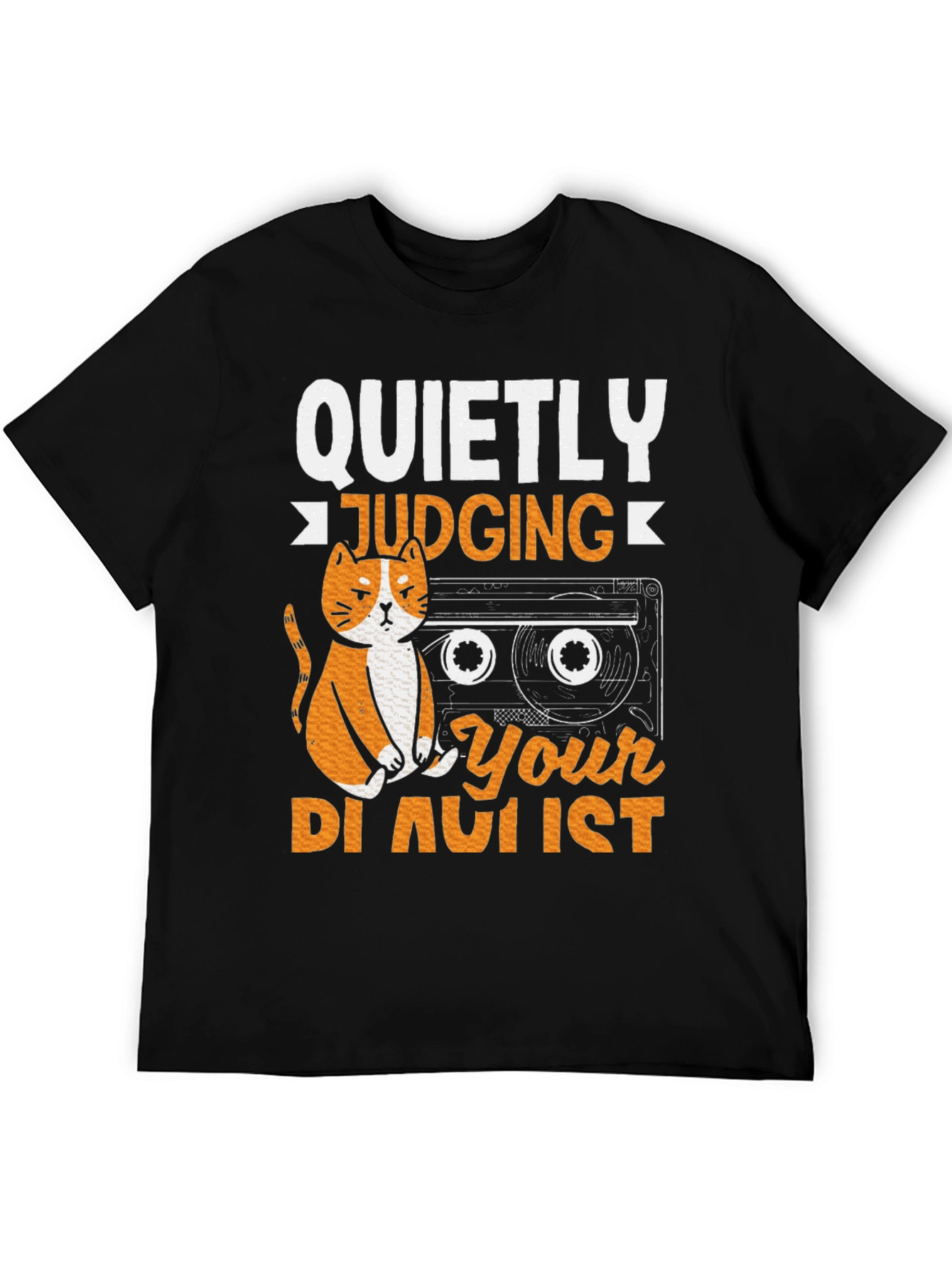 Quietly Judging Your Playlist Graphic T-Shirt