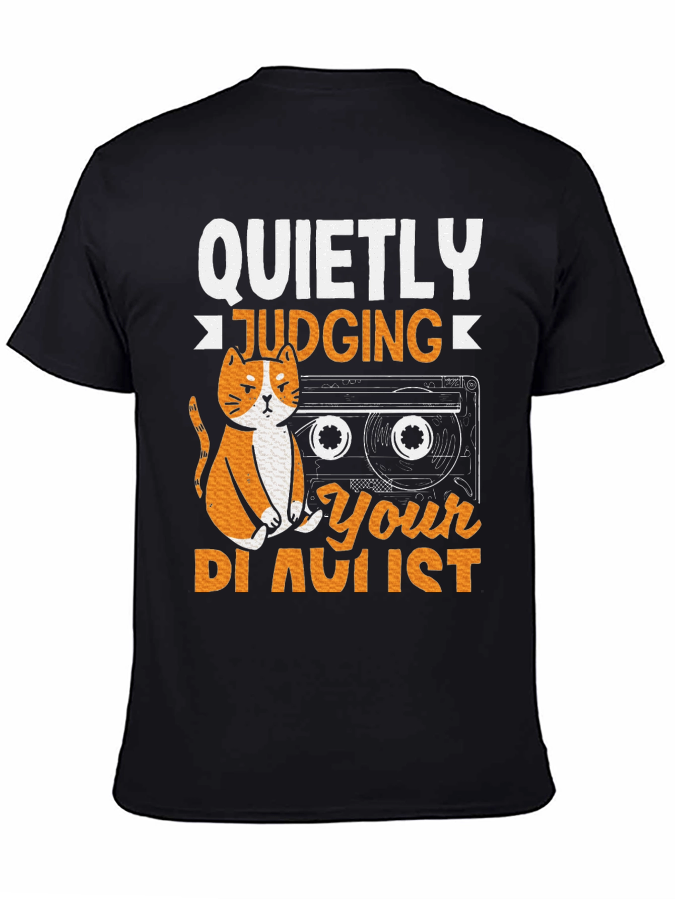Quietly Judging Your Playlist Graphic T-Shirt