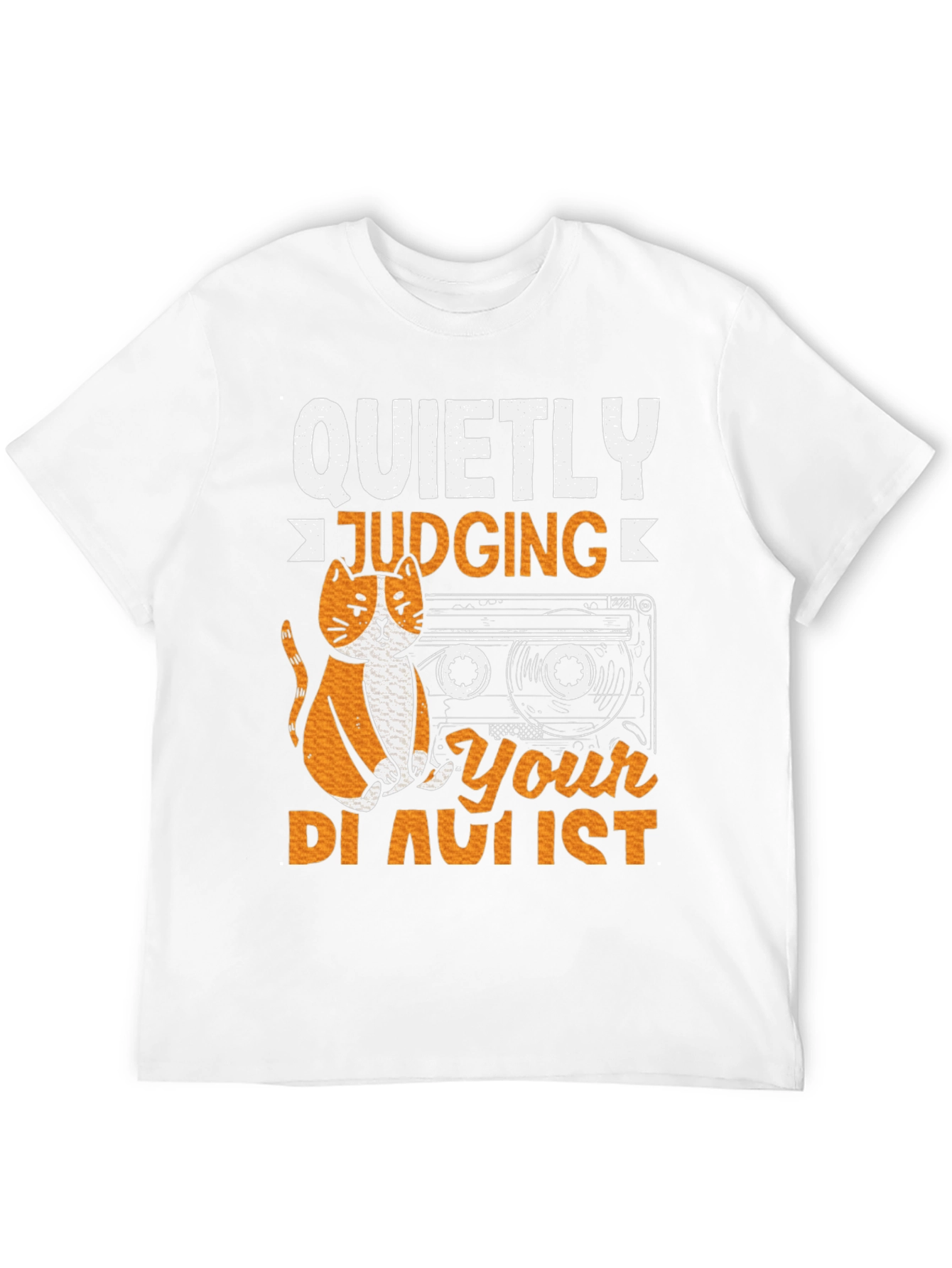 Quietly Judging Your Playlist Graphic T-Shirt
