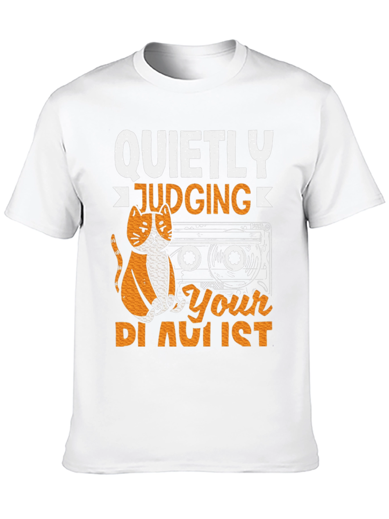 Quietly Judging Your Playlist Graphic T-Shirt