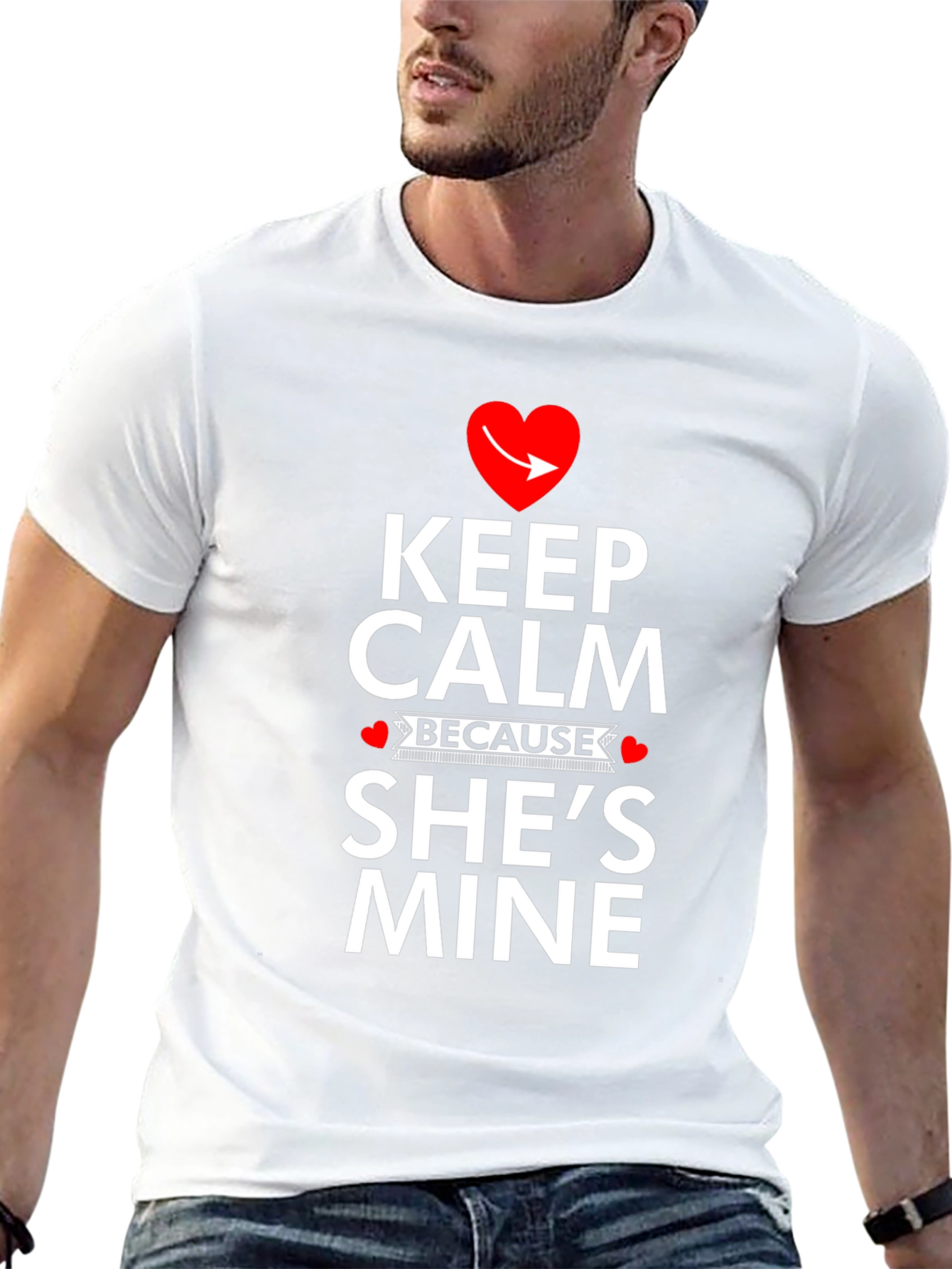 Keep Calm Shes Mine T-Shirt - Funny Novelty Tee