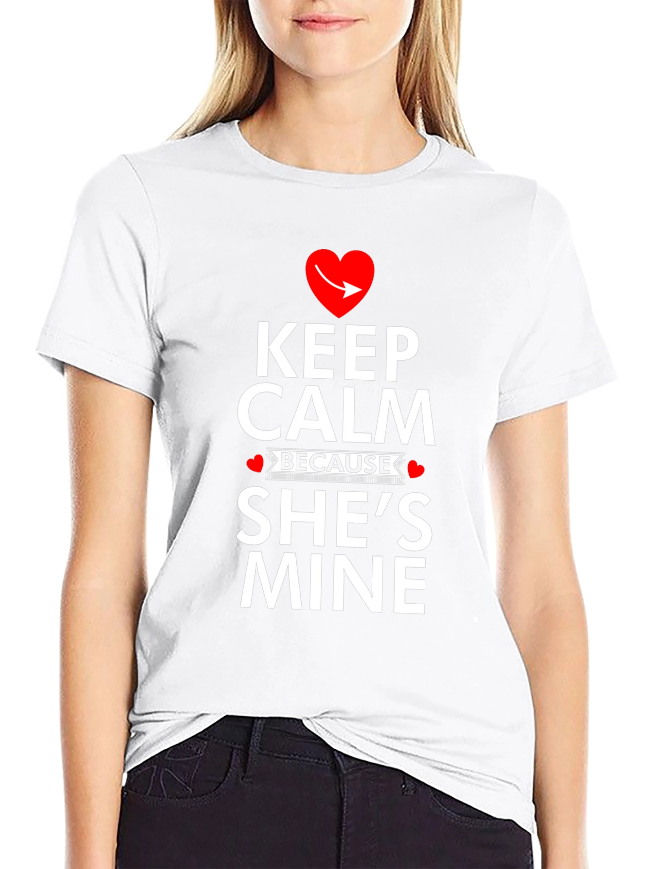 Keep Calm Shes Mine T-Shirt - Funny Novelty Tee