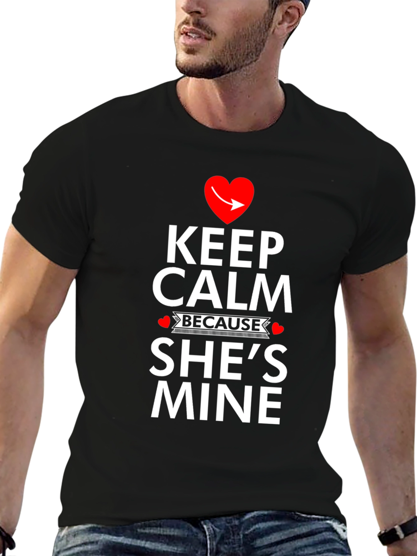 Keep Calm Shes Mine T-Shirt - Funny Novelty Tee