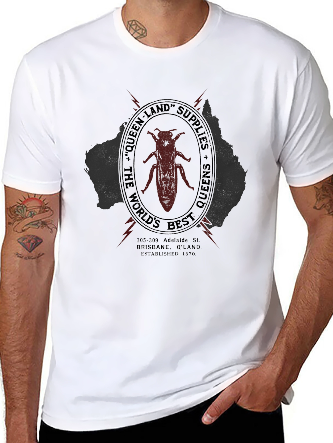 Queensland Supplies Black T-Shirt