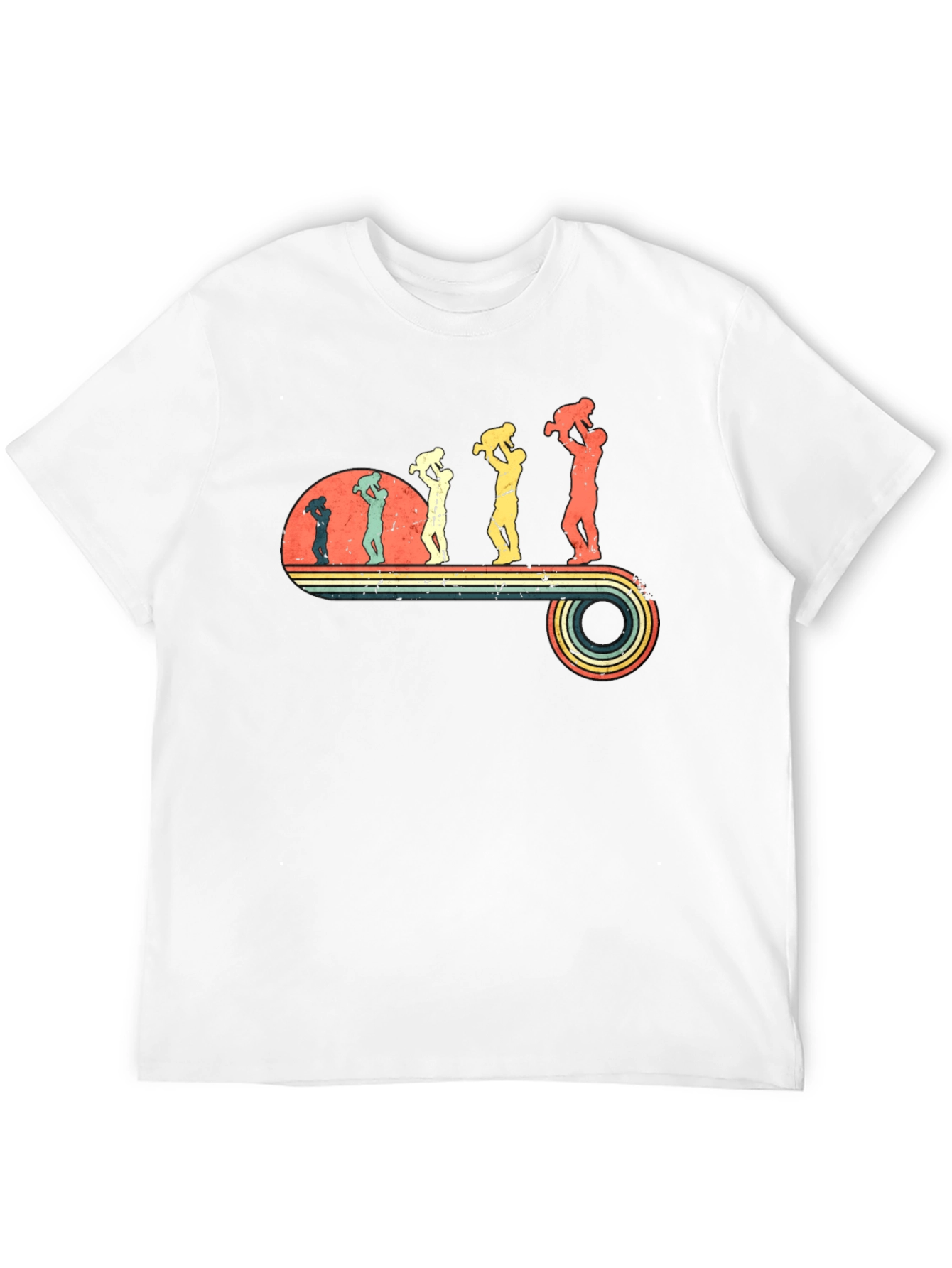 Retro Father & Child T-Shirt - Black