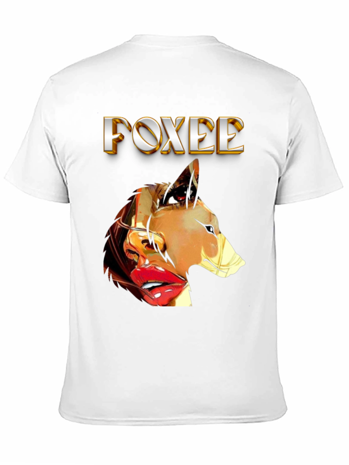 Foxee Graphic Tee - Unique Womens Portrait T-Shirt