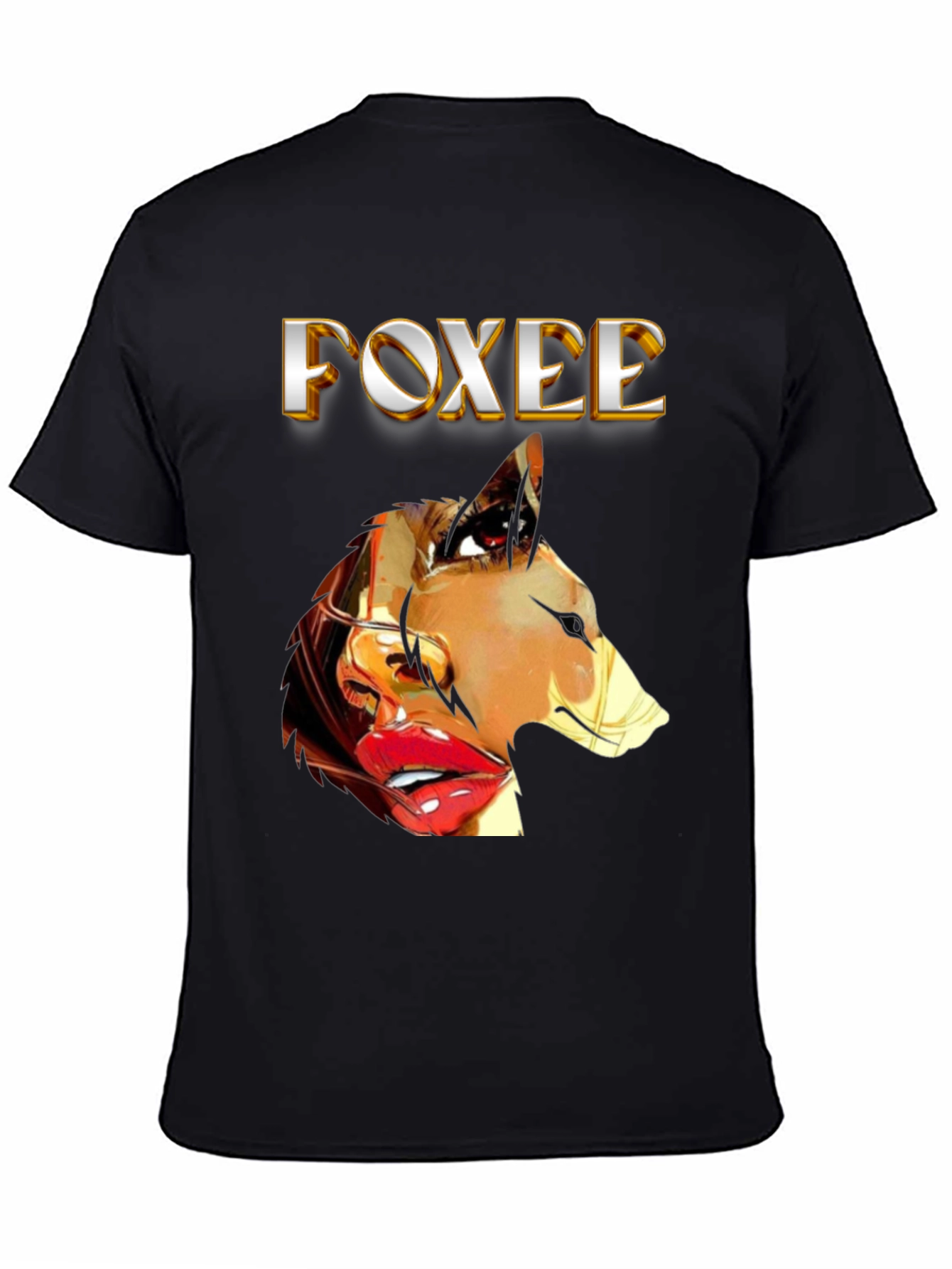 Foxee Graphic Tee - Unique Womens Portrait T-Shirt