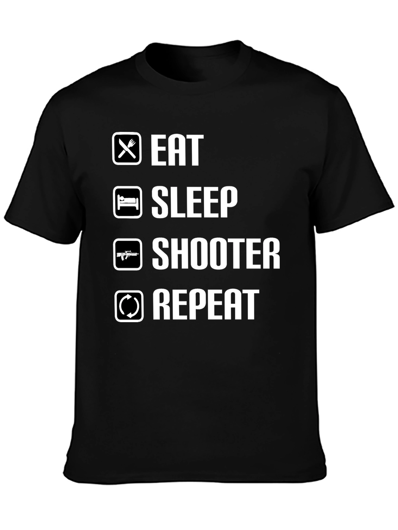 Eat Sleep Shooter Repeat T-Shirt
