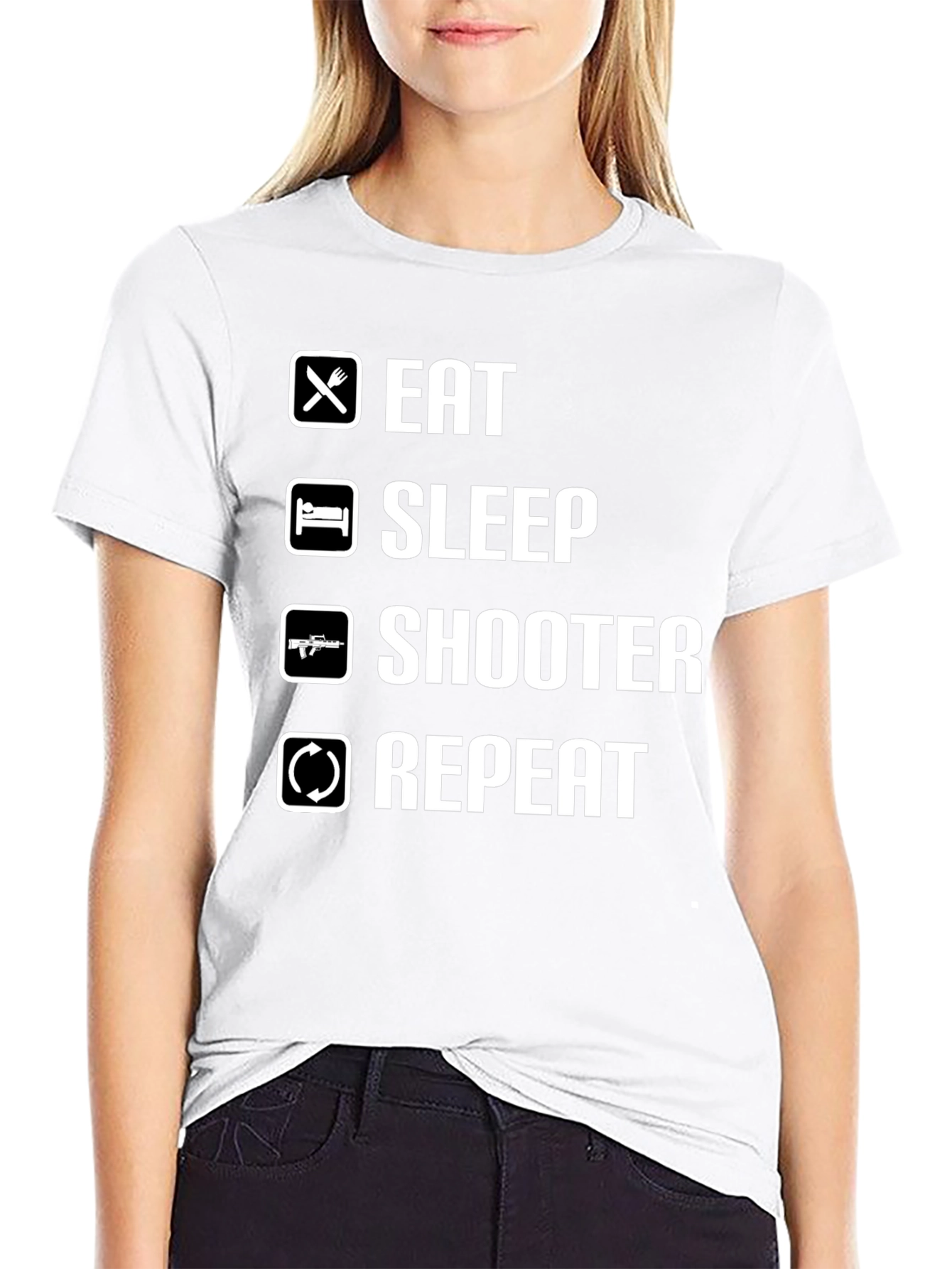 Eat Sleep Shooter Repeat T-Shirt