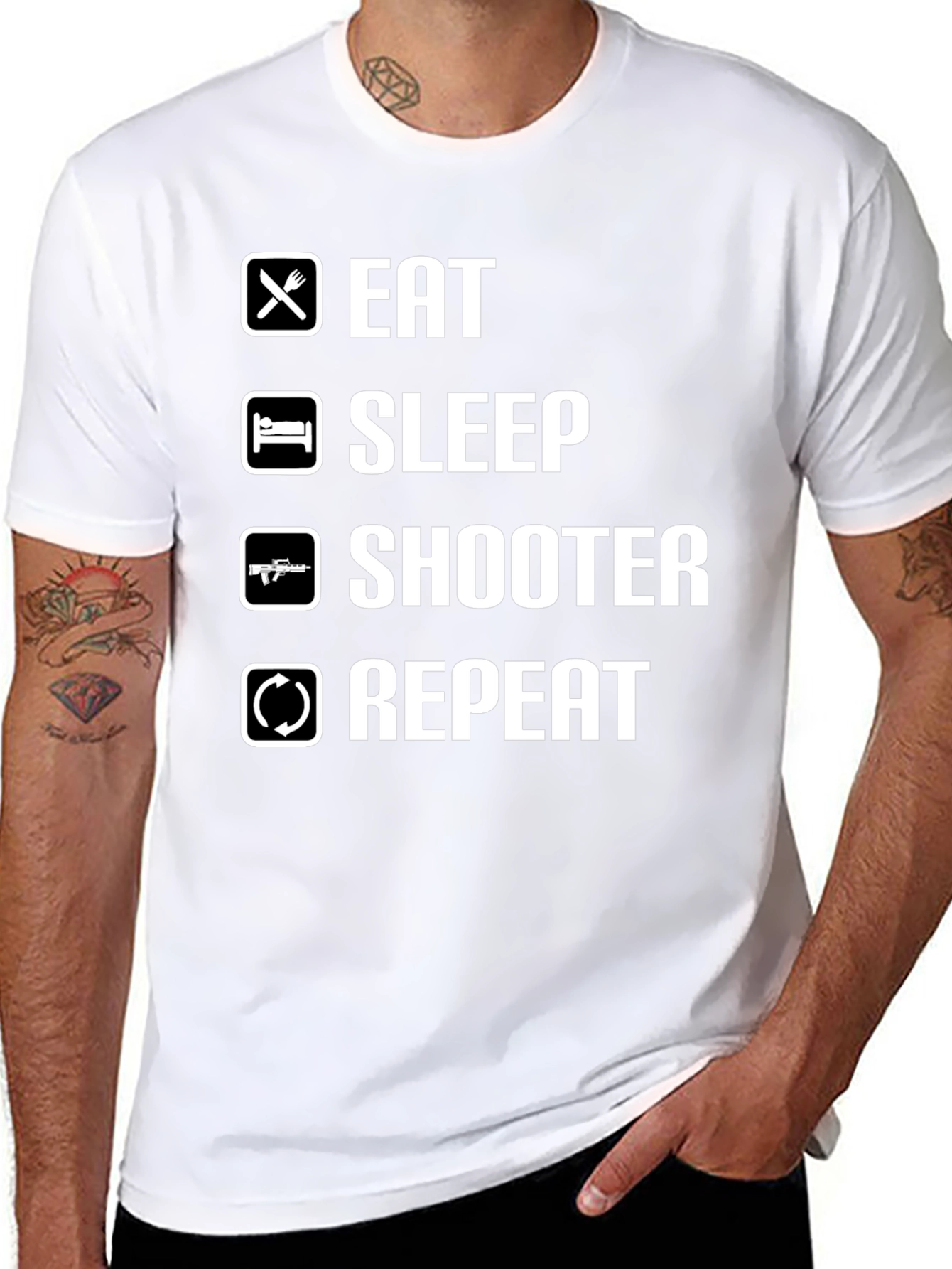 Eat Sleep Shooter Repeat T-Shirt