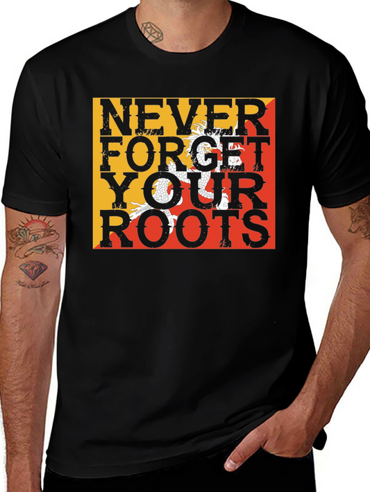 Never Forget Your Roots Bhutan Flag T-Shirt