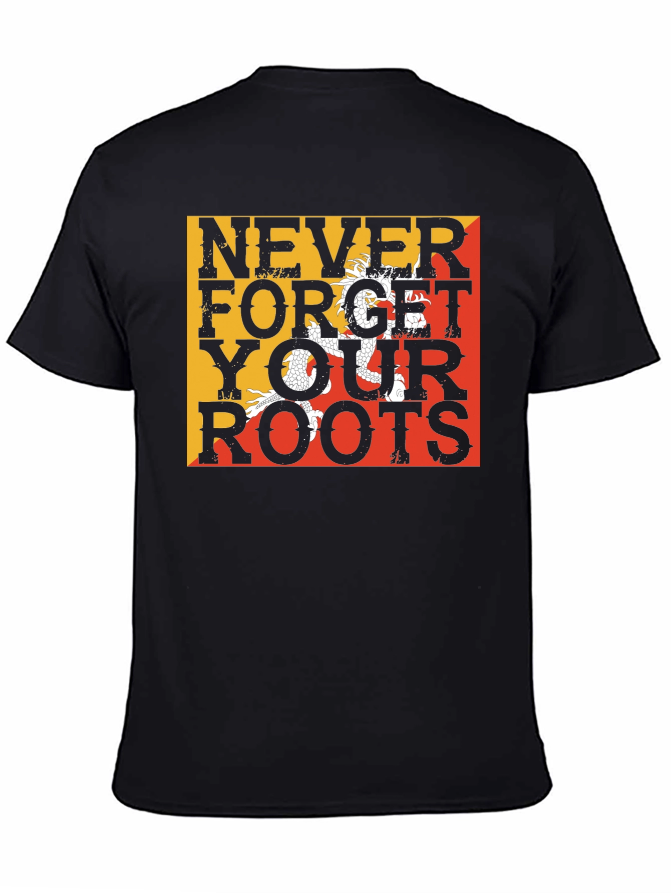 Never Forget Your Roots Bhutan Flag T-Shirt
