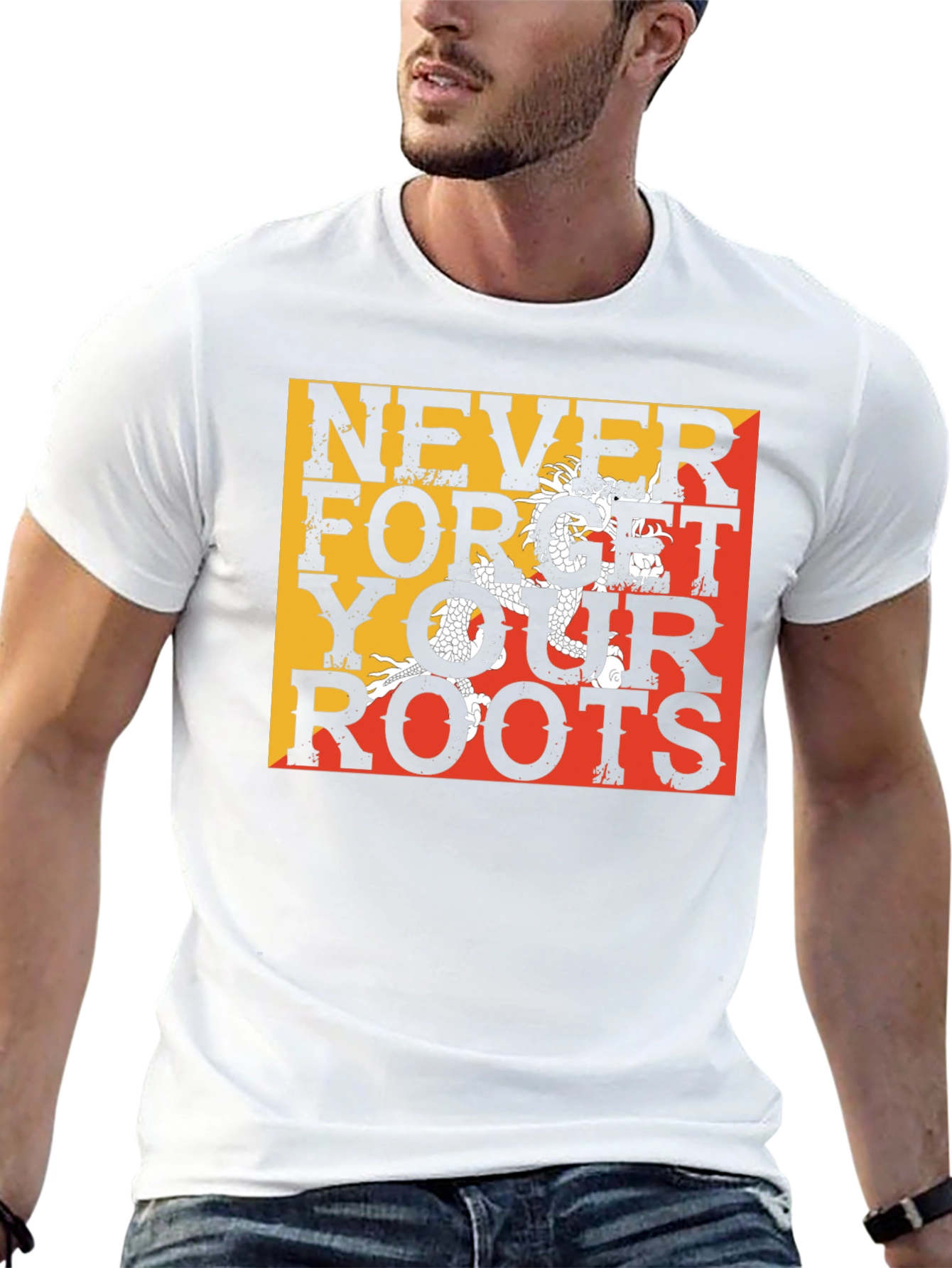 Never Forget Your Roots Bhutan Flag T-Shirt