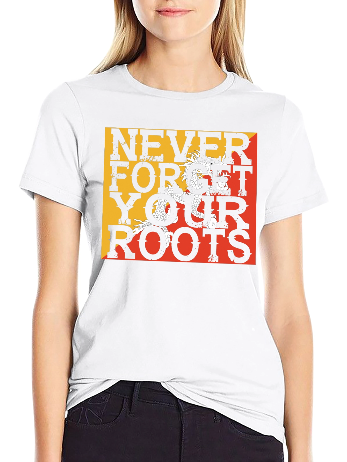 Never Forget Your Roots Bhutan Flag T-Shirt