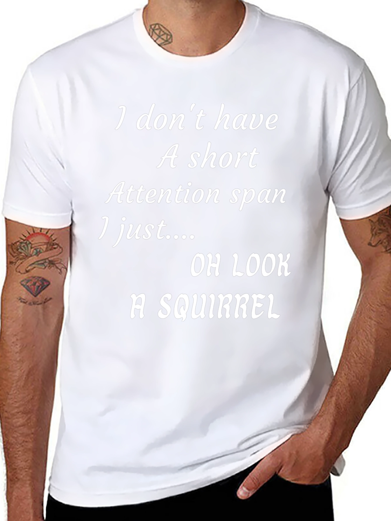 Humorous Attention Span T-Shirt