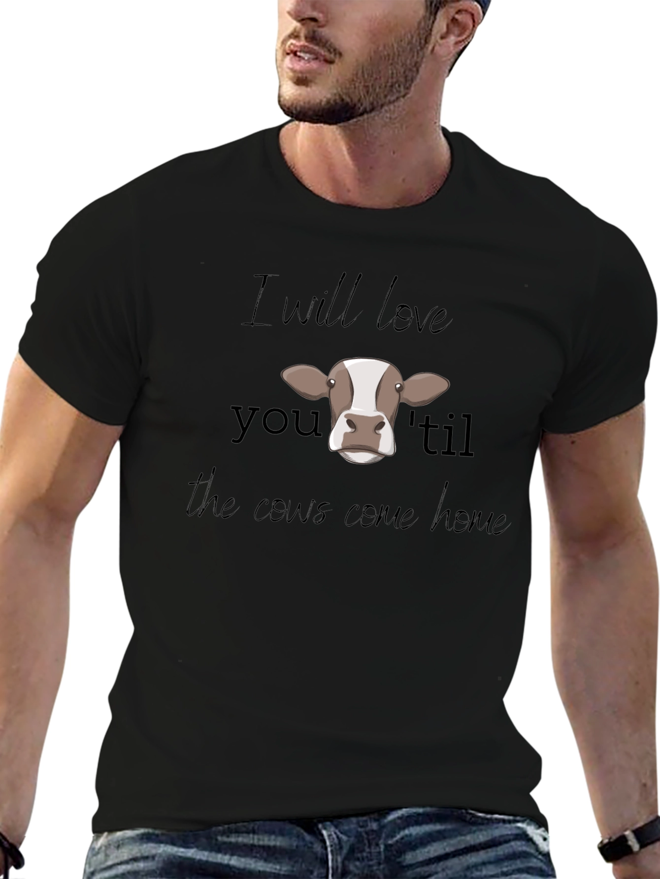 Cow Love Graphic T-Shirt - Unisex