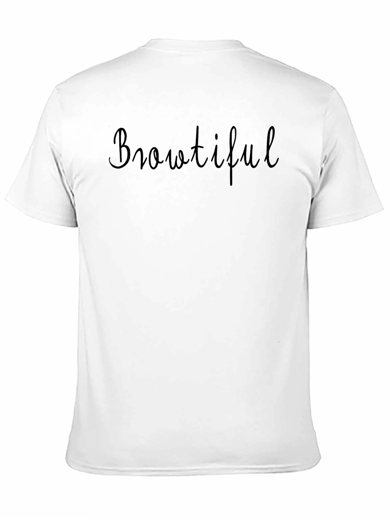 Browtiful Black Graphic Tee