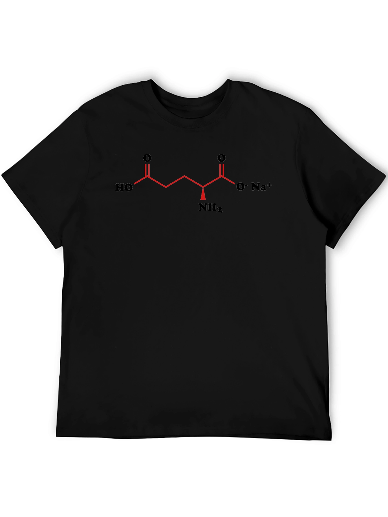 Science T-Shirt with Glutamate Molecule Graphic