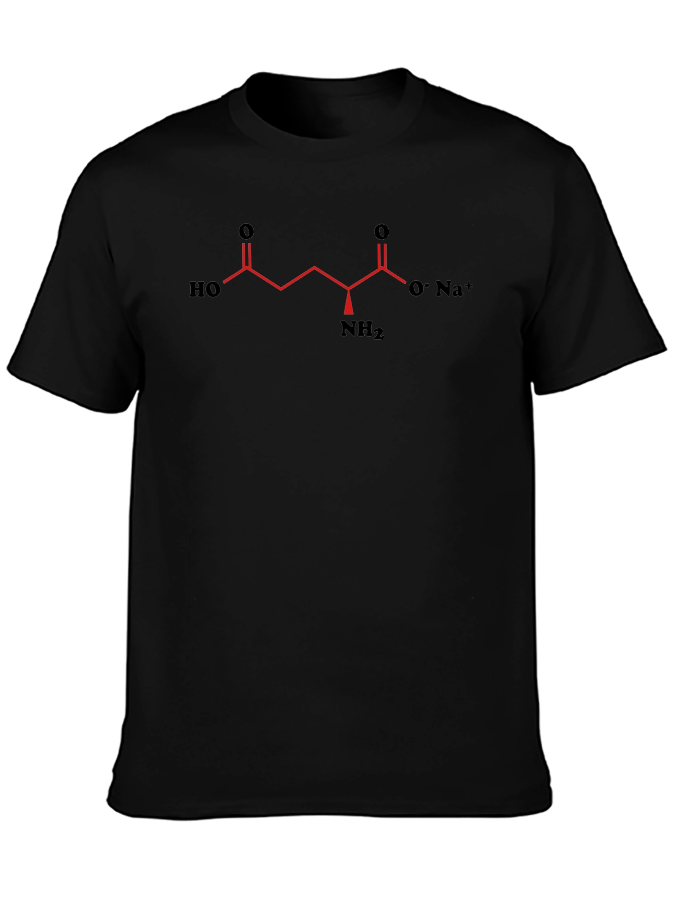 Science T-Shirt with Glutamate Molecule Graphic