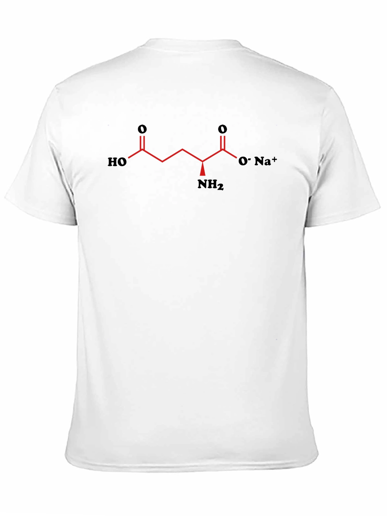 Science T-Shirt with Glutamate Molecule Graphic