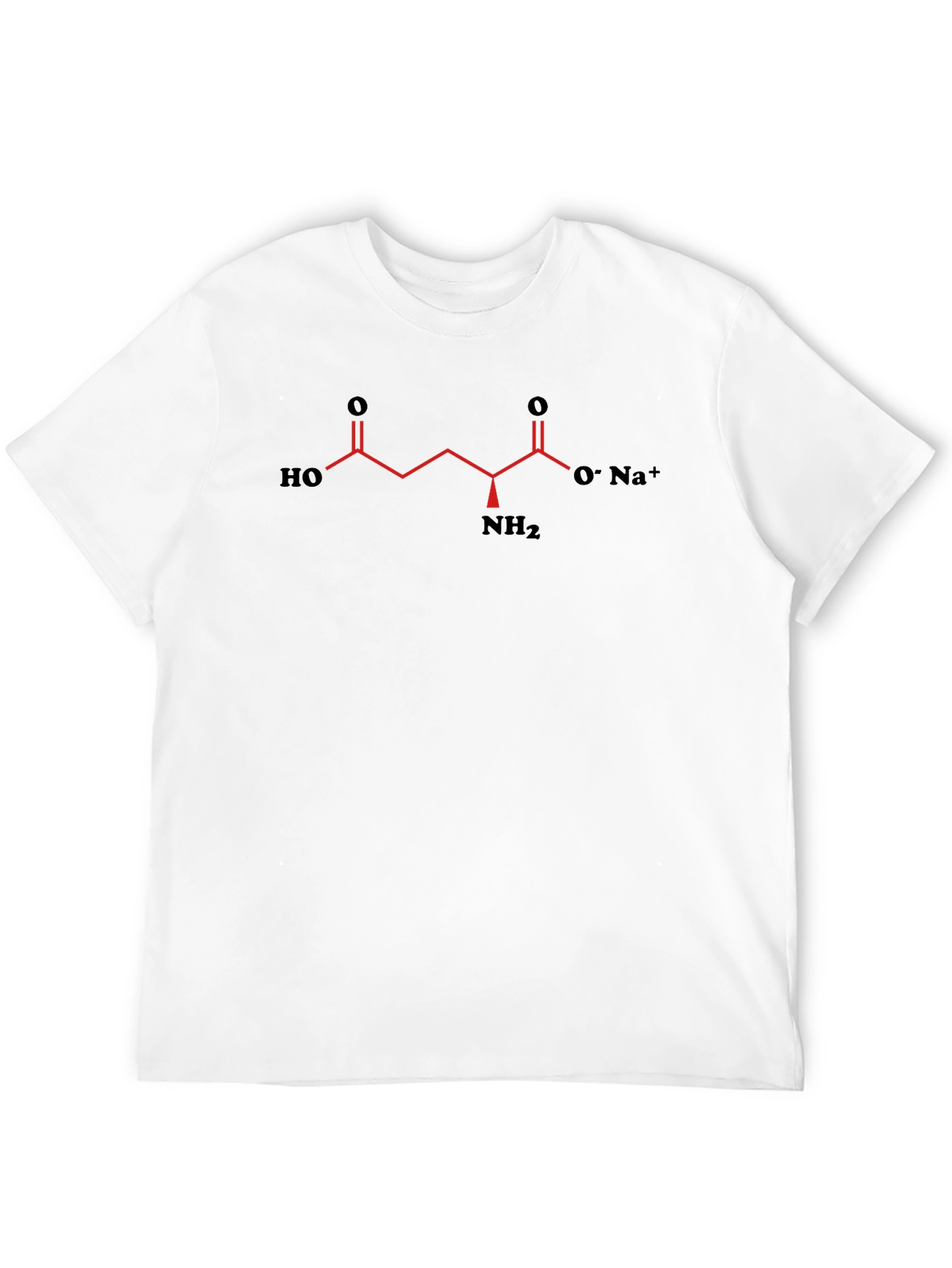 Science T-Shirt with Glutamate Molecule Graphic