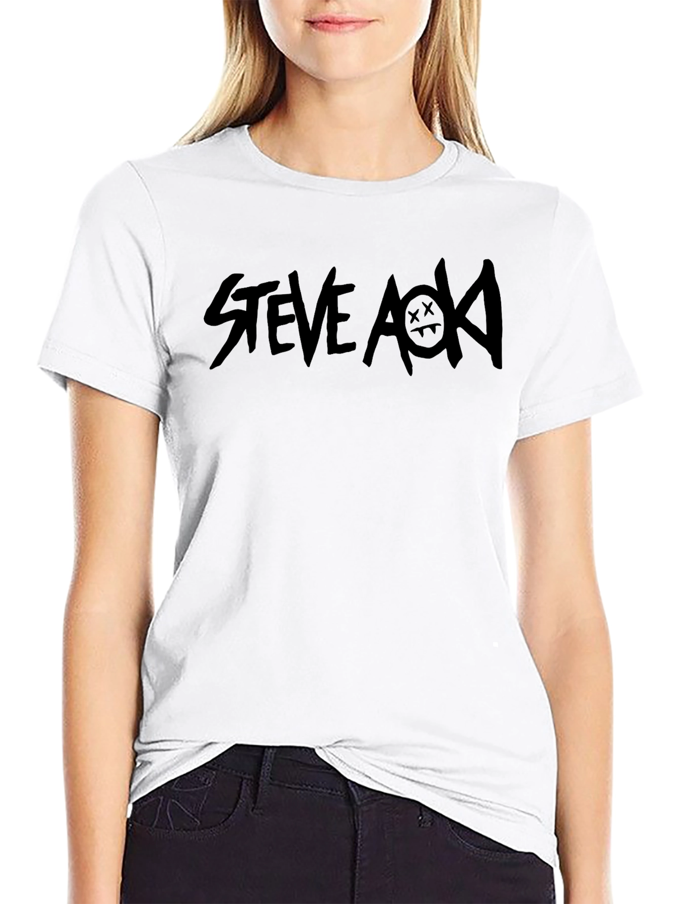 Steve Aoki Black Graphic T-Shirt