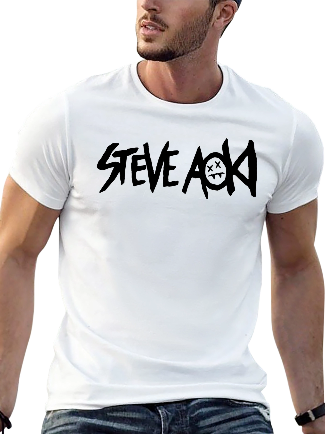 Steve Aoki Black Graphic T-Shirt