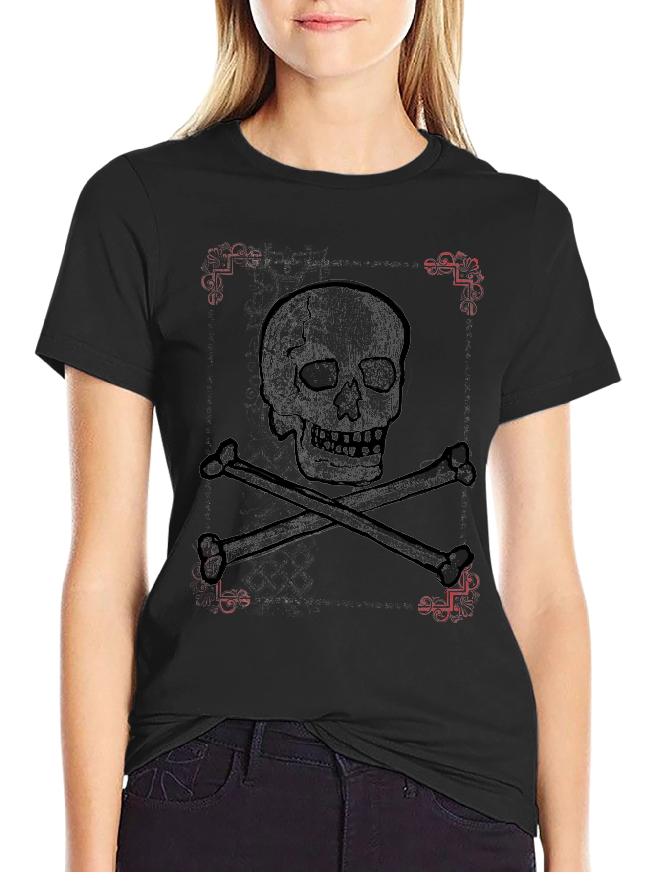 Skull & Crossbones Graphic Tee - Pirate Style
