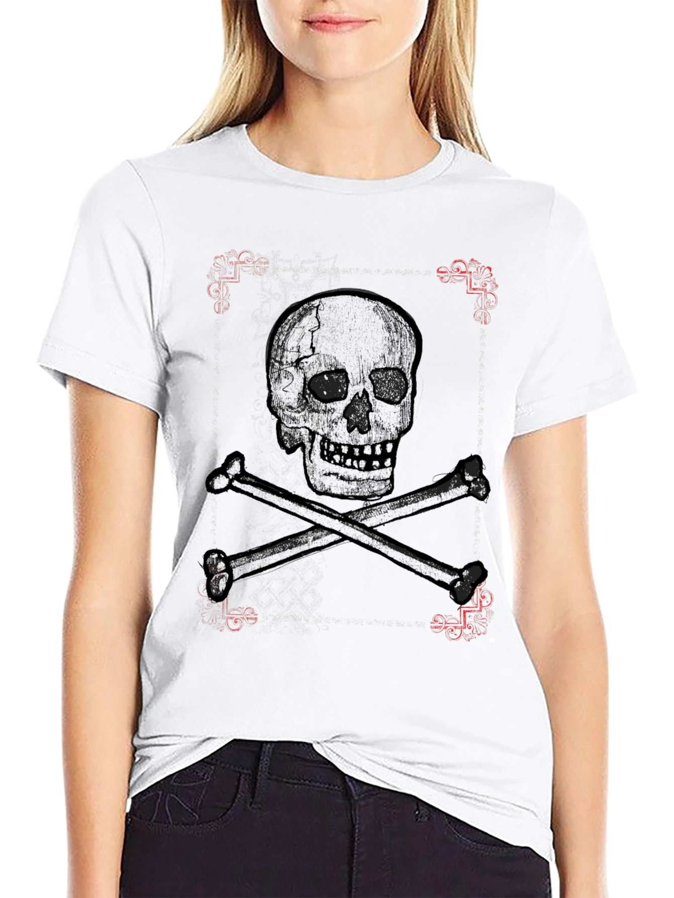 Skull & Crossbones Graphic Tee - Pirate Style
