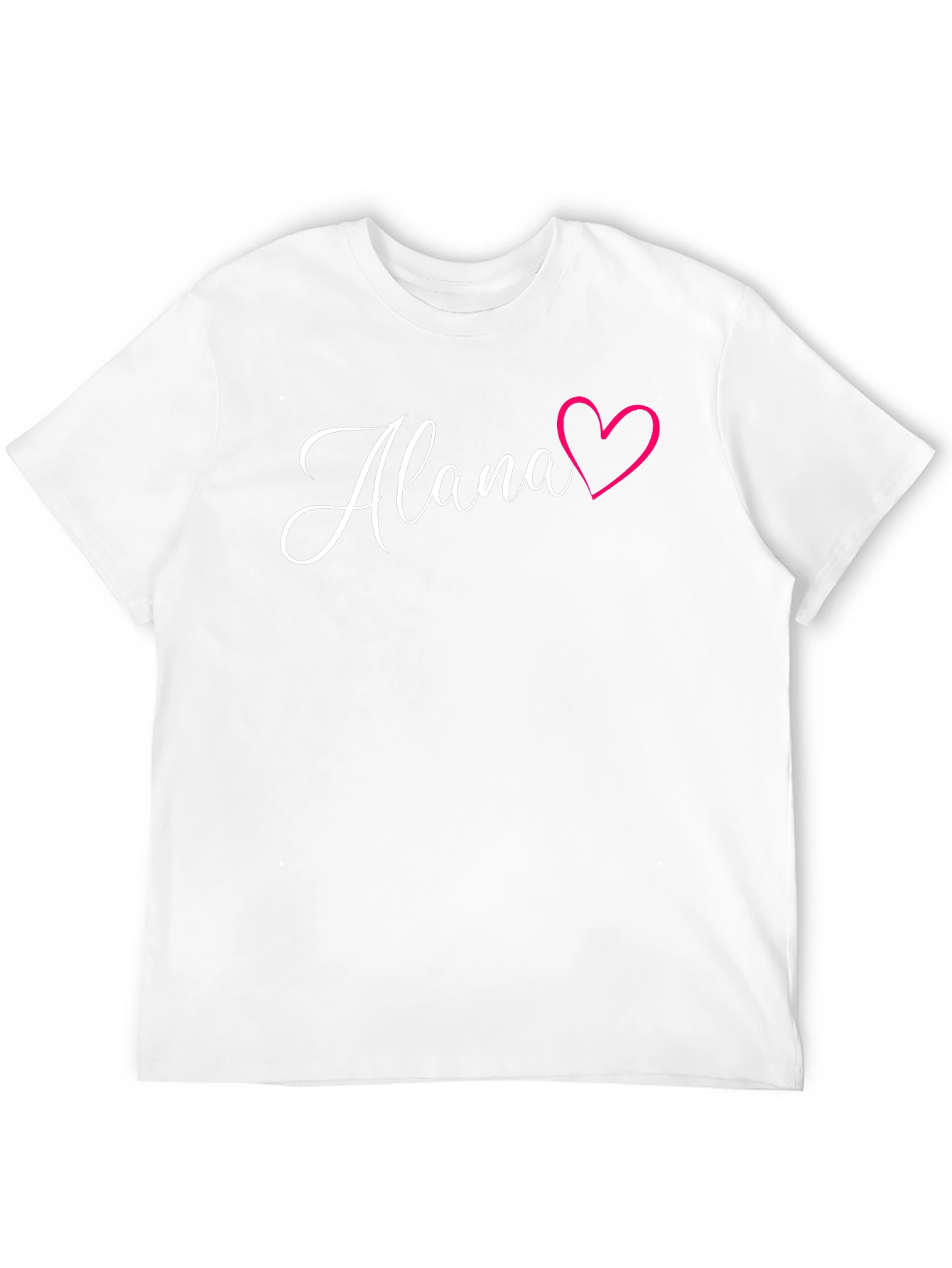 Alana Heart Graphic T-Shirt - Personalized