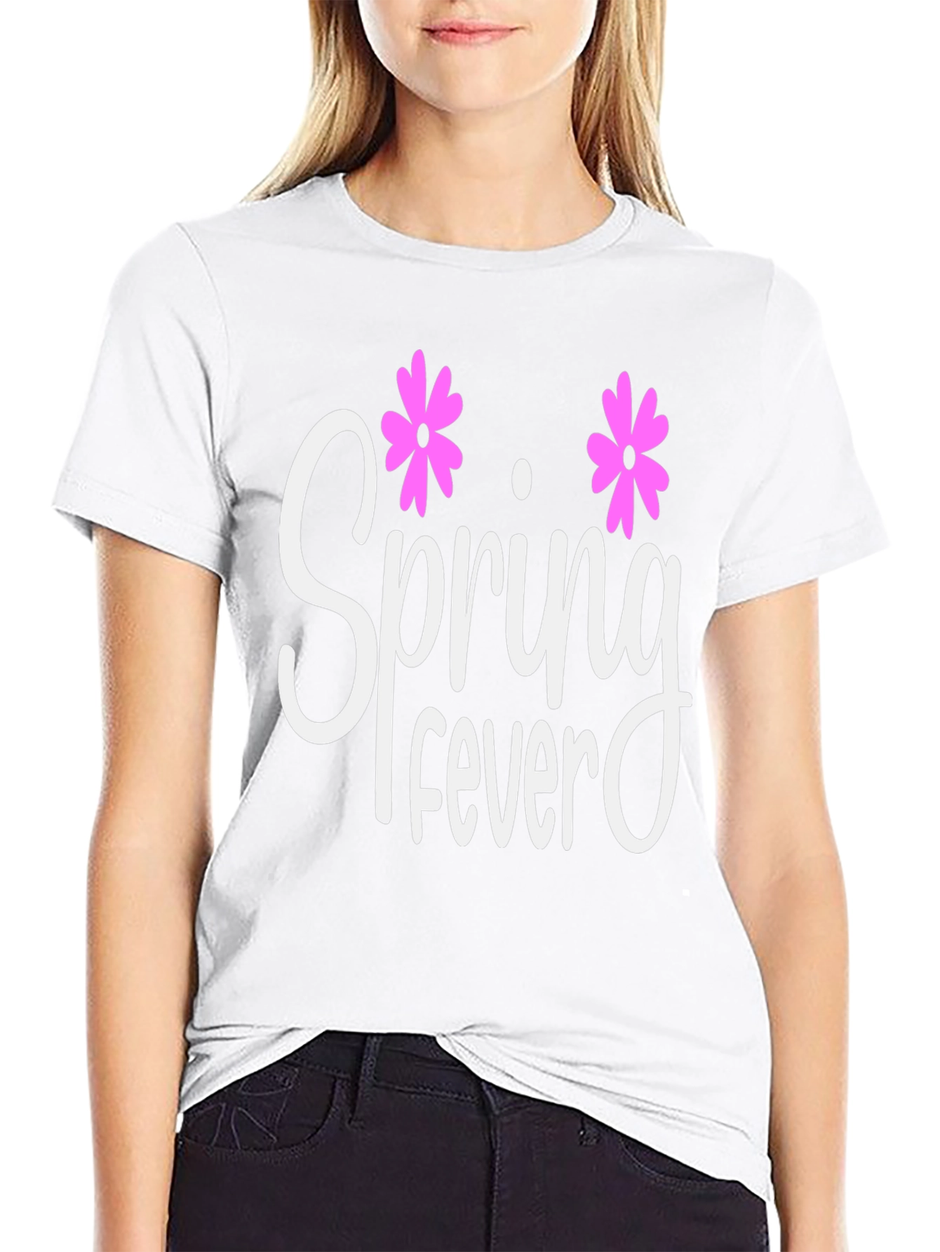 Spring Fever Graphic Tee - Black