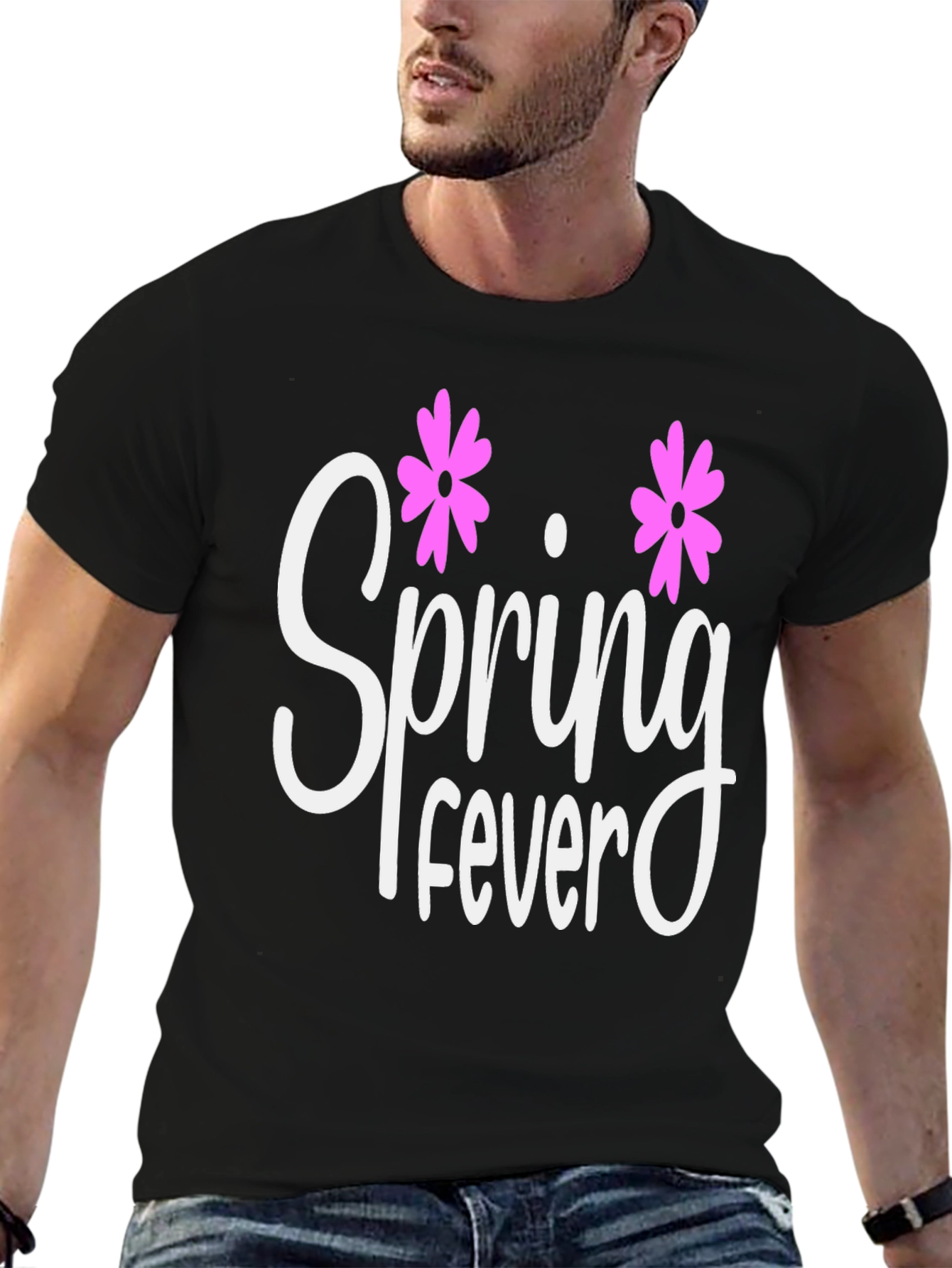 Spring Fever Graphic Tee - Black