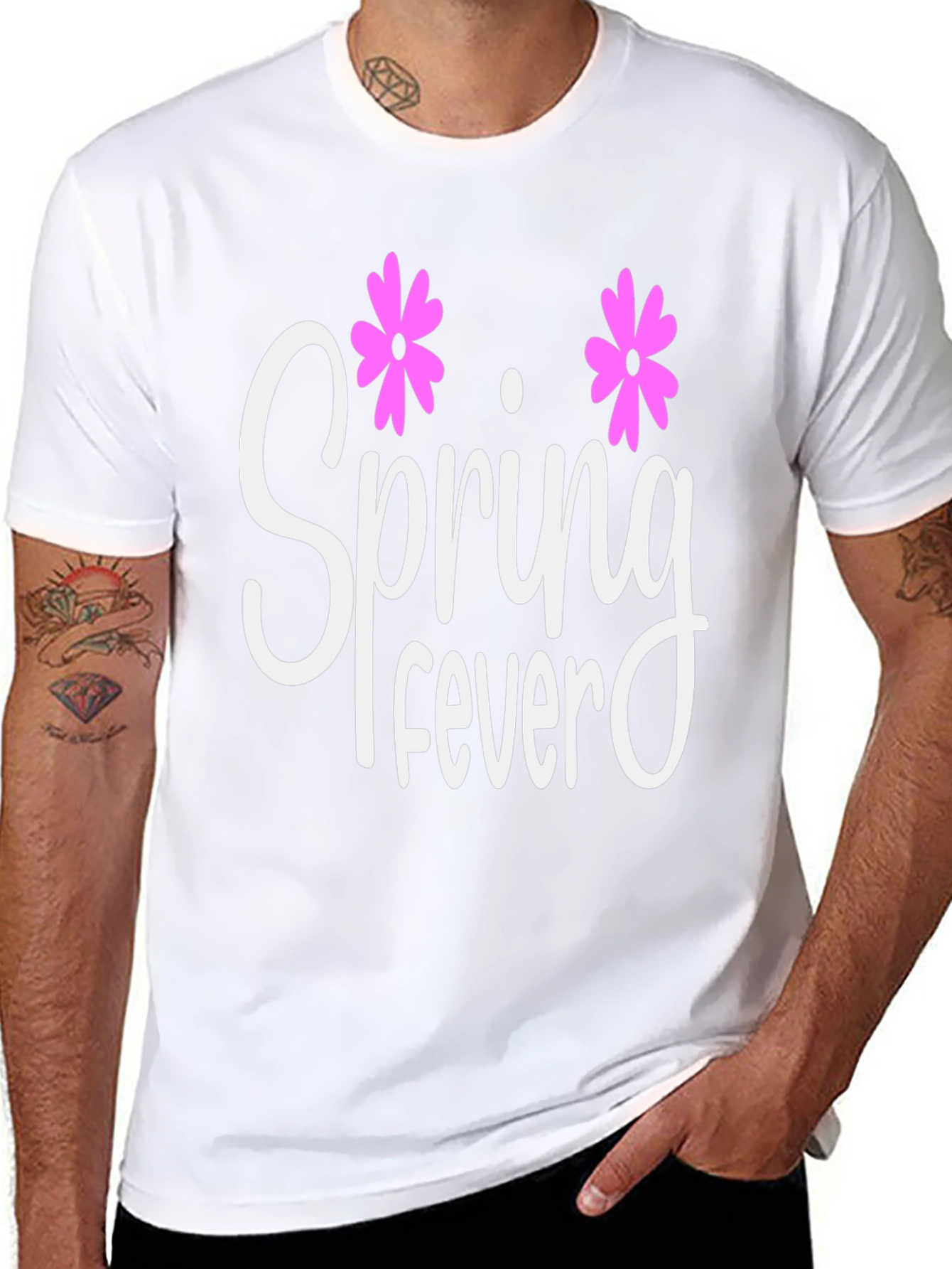 Spring Fever Graphic Tee - Black