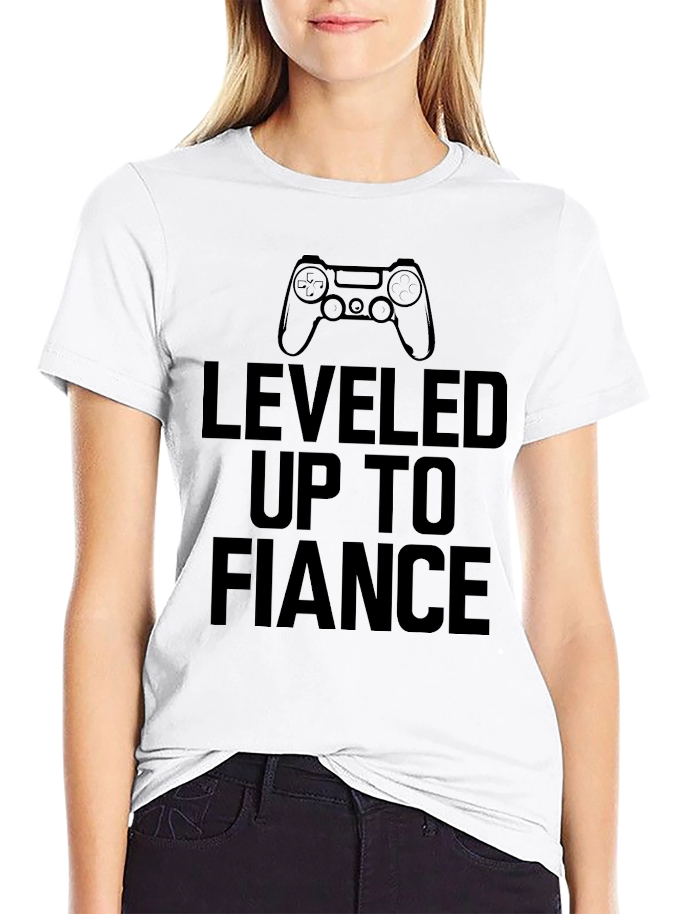Leveled Up to Fianc�� Graphic T-Shirt