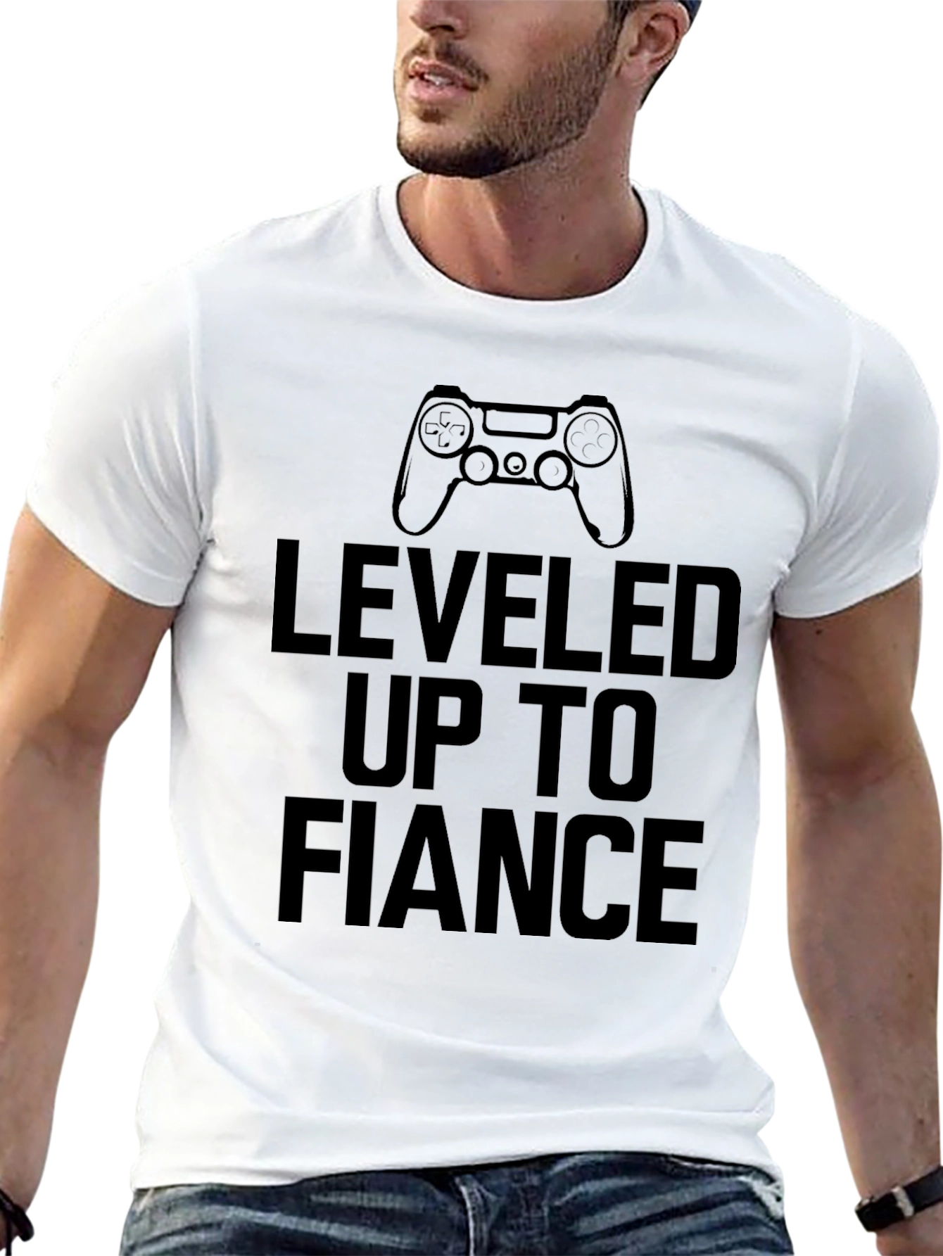 Leveled Up to Fianc�� Graphic T-Shirt