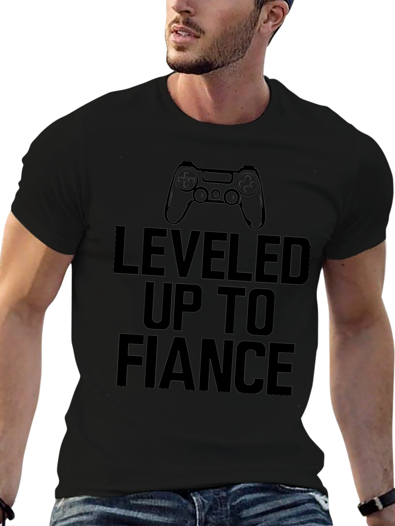 Leveled Up to Fianc�� Graphic T-Shirt