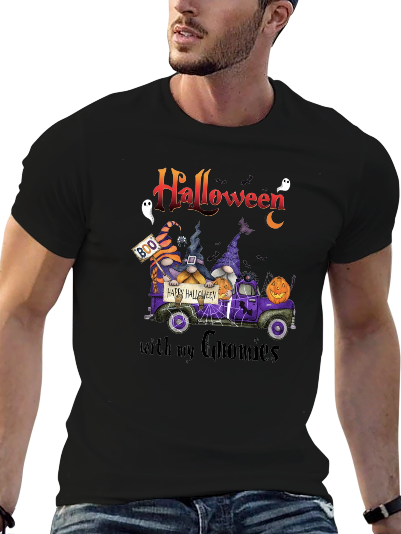 Halloween Gnomies T-Shirt - Spooky Fun