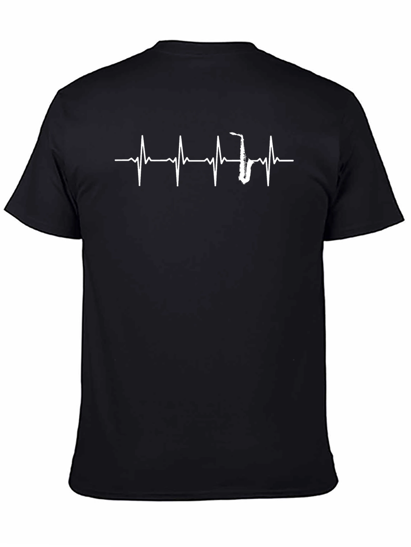 Saxophone Heartbeat Graphic T-Shirt