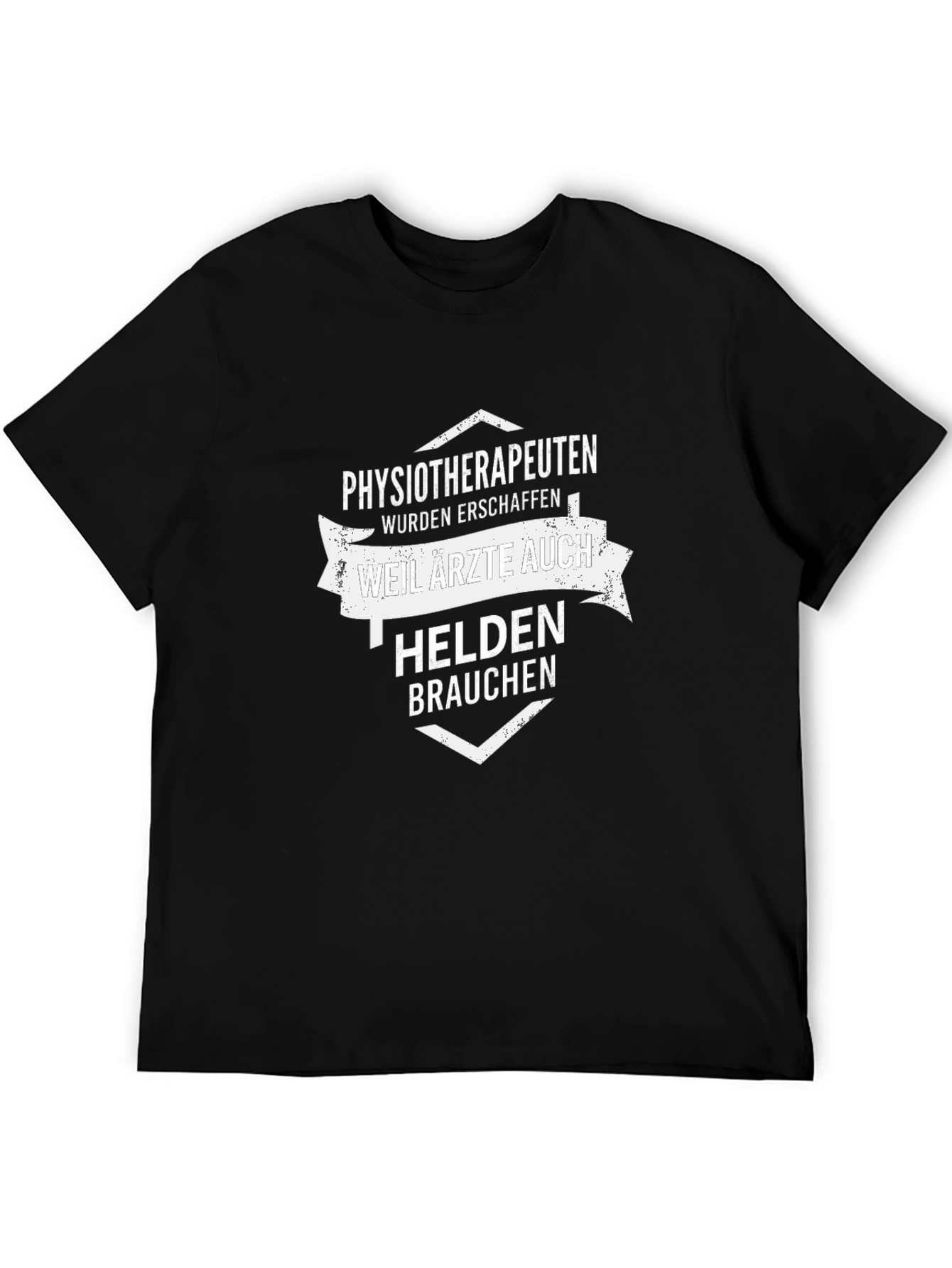 Physiotherapist Hero T-Shirt - Black Cotton Tee