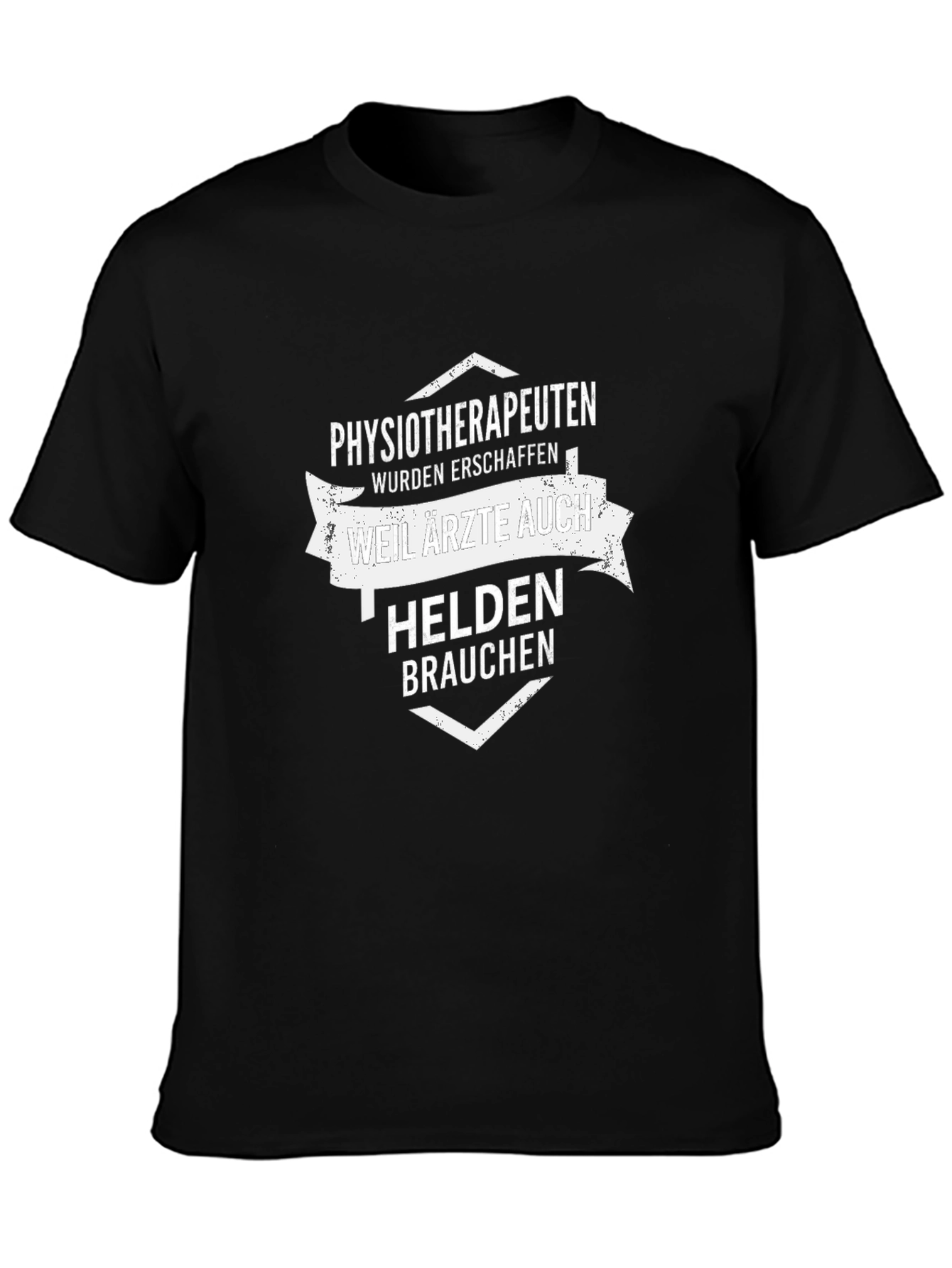 Physiotherapist Hero T-Shirt - Black Cotton Tee