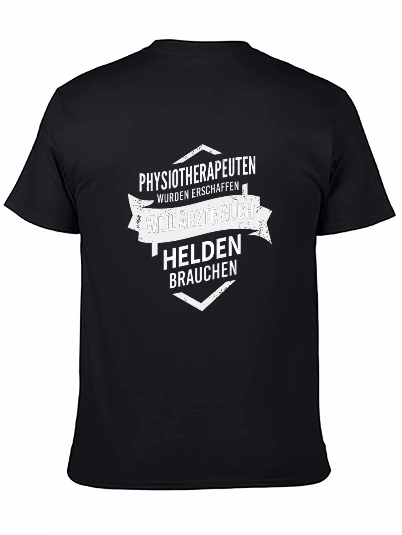 Physiotherapist Hero T-Shirt - Black Cotton Tee