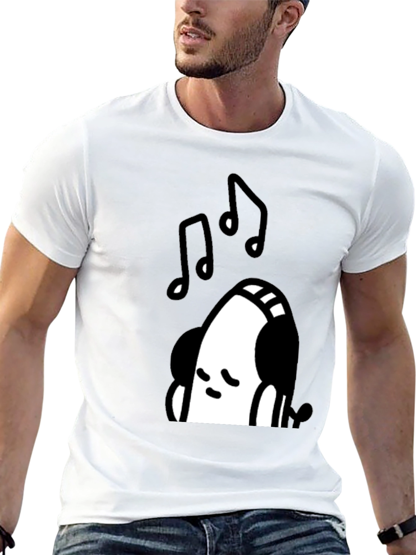 Cool Music Lover Black T-Shirt