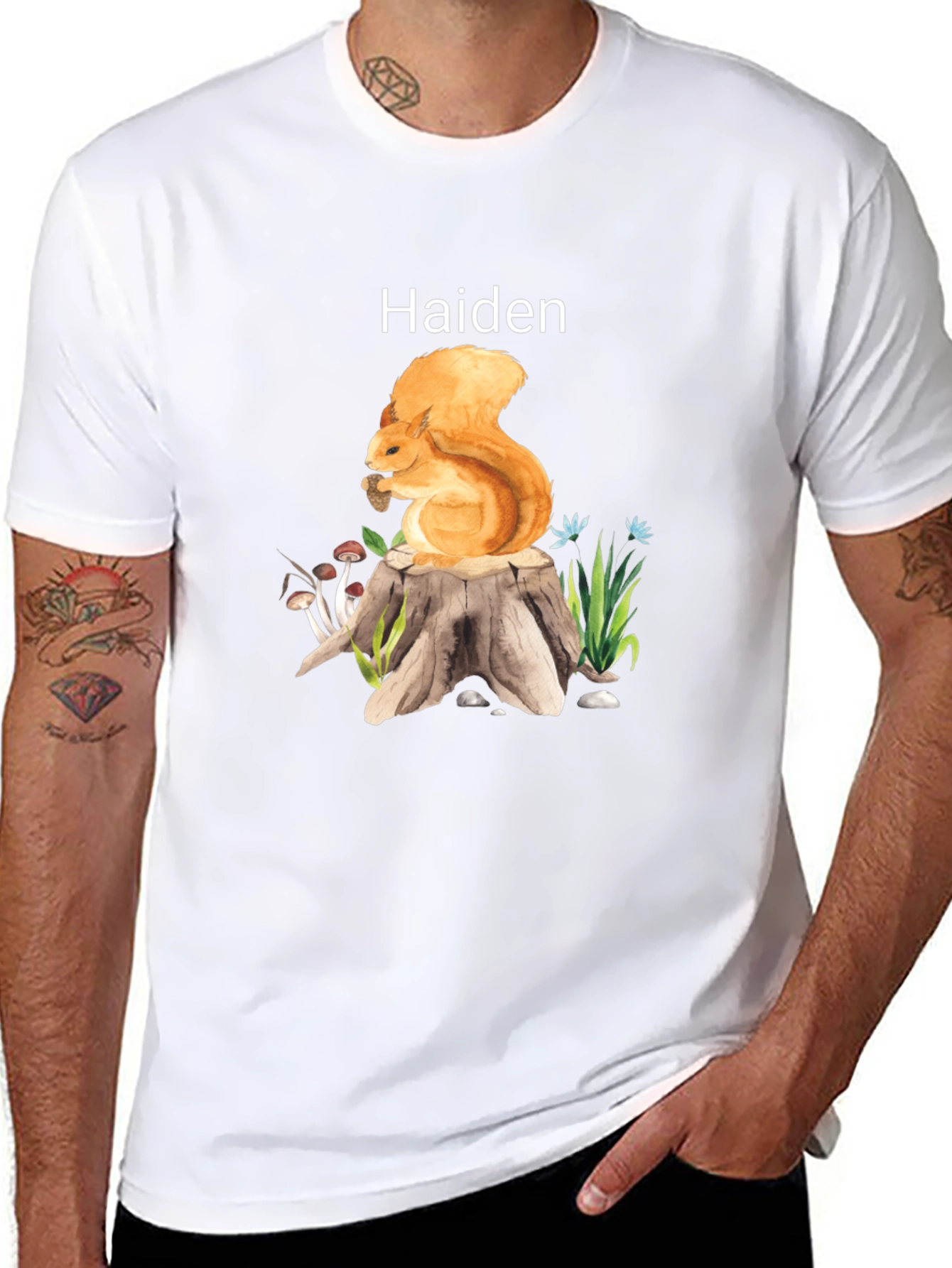 Squirrel T-Shirt - Personalized Name Tee