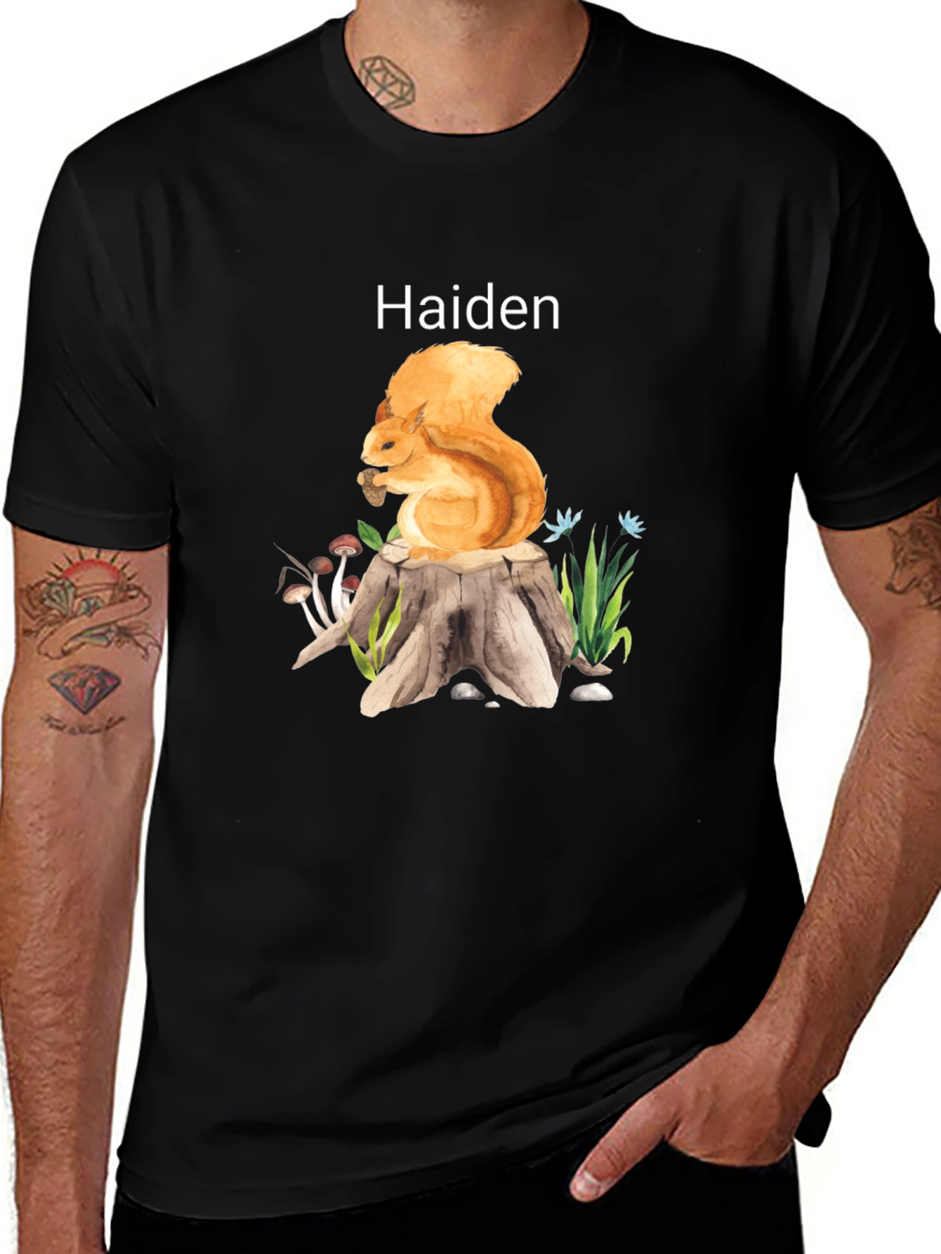Squirrel T-Shirt - Personalized Name Tee