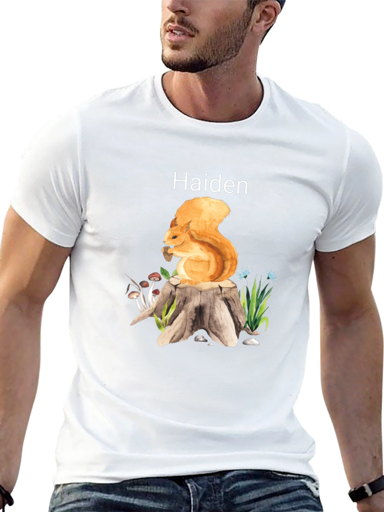 Squirrel T-Shirt - Personalized Name Tee